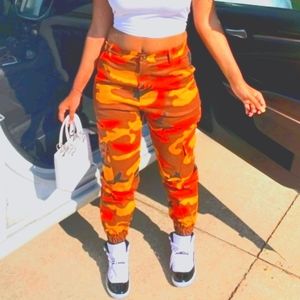 Camouflage cargo pants